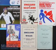 1946-2007 Schools/Age Group etc Rugby Programmes (6): Wales Sec Schools v England 1946 (Cardiff):