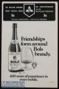Scarce 1974 British Lions v South Africa Test Rugby Programme: First test of the Invincible Lions