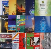 Assorted selection of modern European Final football programmes in excellent condition such as
