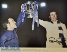 Ron Harris and Peter Osgood Chelsea Football Print a colour print depicting Harris and Osgood