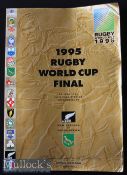 1995 RWC Rugby Final Programme: The huge iconic programme from a huge iconic game and moment for