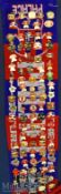 Quantity of Manchester United Enamel Pin Badges attached to a Manchester United / Crystal Palace