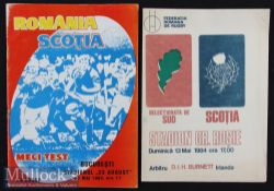 1984 Scotland in Romania Rugby Programmes (2): Issues from Southern Selection and for Romania