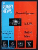 1966 British & I Lions Programmes in Australia: The Lions drew this clash at Sydney 6-6, and it is a