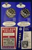 4x Leicester City Football League Cup football programmes to include 65 Chelsea v Leicester City, 64