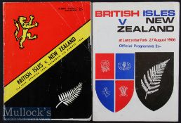 1966 British & I Lions Test Programmes in N Zealand (2): Second and third tests at Wellington and