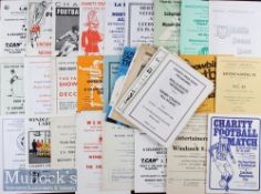 Assorted Selection of Charity Match football programmes from 1960s onwards featuring past XI’s of