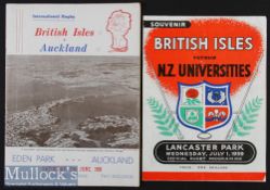 1959 British & I Lions Programmes in N Zealand (2): From the games v Auckland (a little wear) and