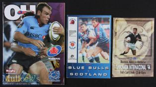 1994/97/2004 Scotland Abroad Rugby Programmes etc (3): Pocket sized issues for Buenos Aires v the