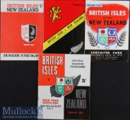 1971 British and I Lions Test Programmes in N Zealand (4): All four tests, 1st (won) 2nd (lost)