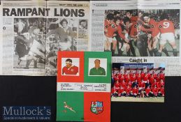1974 Invincible British & I Lions in S Africa Rugby Package: Large issue, 2nd Test at Pretoria,