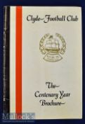 Clyde Football Club The Centenary Year Brochure detailing history of the first 100 years of the club