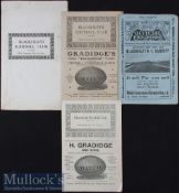 1923/26/36 Blackheath/Cardiff Rugby Programmes (4): Home and away in Oct and Dec respectively, 1926,