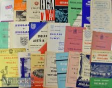 England Home Internationals Football Programme Selection 1954 to 1984 including U-23, U-21, Youth,