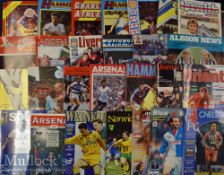 Selection of 1960s to modern Tottenham Hotspur Homes and aways football programmes including 66 v