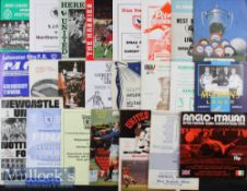 Selection of 1960s onwards of minor cups and representative football programmes such as Texaco