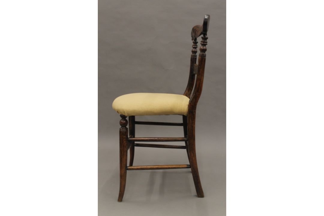 A pair of 19th century faux rosewood chairs - Image 3 of 3