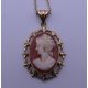A 9 ct gold framed cameo brooch and a 9 ct gold framed cameo pendant on a 9 ct gold chain. - Image 3 of 5