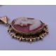 A 9 ct gold framed cameo brooch and a 9 ct gold framed cameo pendant on a 9 ct gold chain. - Image 5 of 5