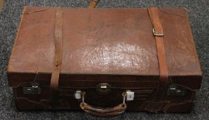 A vintage leather case