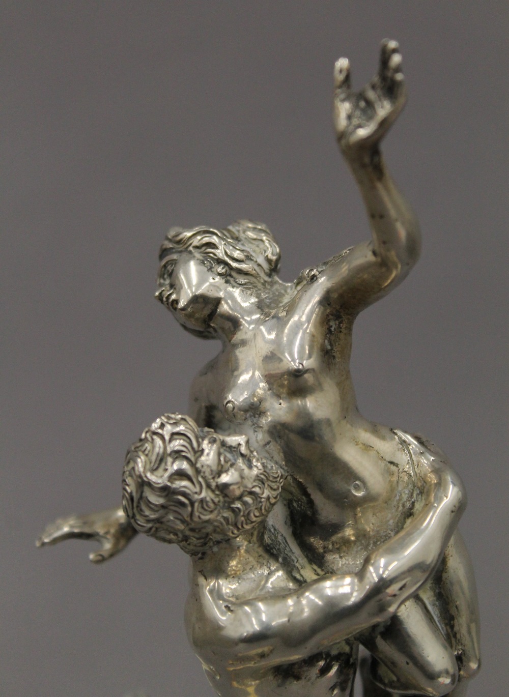 A Continental 800 silver figural group modelled as GIAMBOLOGNA'S The Rape of the Sabine Women, - Image 3 of 5