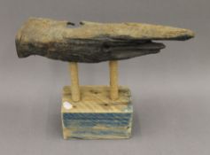 A mounted piece of driftwood. 38 cm wide.