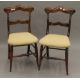 A pair of 19th century faux rosewood chairs - Image 1 of 3