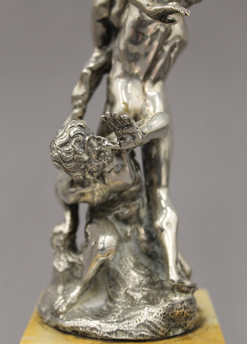 A Continental 800 silver figural group modelled as GIAMBOLOGNA'S The Rape of the Sabine Women, - Image 2 of 5