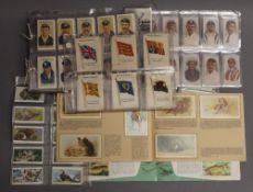 A quantity of cigarette cards, etc.