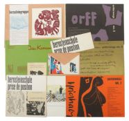 Konvolut HAP Grieshaber & Bernsteinschule Variierende Broschüren, Karten & Plakate. Meist guter