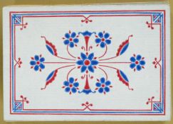 Goodall London pack of playing cards with double ended court cards and blue patterned backs