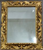 A giltwood framed mirror, 54 x 66cm