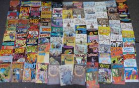 One-hundred Kitchen Sink and Fantagraph Books comics including Duplex Planet, Journey, Dalgoda, Jim,