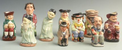 Ten Royal Doulton Toby jugs including two Spooks, Winston Churchill etc