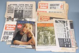 Large collection of 1960's/70's Melody Maker, NME (New Musical Express) Billboard, Rolling Stone,