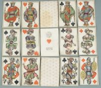 Steiger, Vienna pack of 19th century playing cards, marked to knave of diamonds Von Joh. Georg