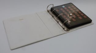 Great Britain stamps 1864-1952 in a ring binder, includes near complete set 1d red plate numbers,