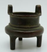 Chinese Islamic censer with mark to base, 5.4cm