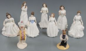 Royal Doulton figurines, Snowman drummer and Bunnykins figure