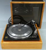 Garrard turntable, vintage record cases and a few singles