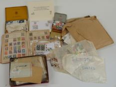 A quantity of all-world stamps, loose and in a Rowland Hill stamp album