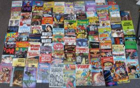One-hundred-and-six various comics including The Rock, Owly, Spawn, Weird Space, Wanted, The Haunted