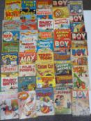 Forty-three vintage children's comics including Quack, Puppetoons, Its A Duck's Life, CooCoo,