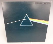 Pink Floyd - The Dark Side of the Moon (SHVL 804) A-2/B-2 solid blue triangle, black inner, record