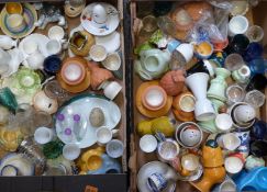 Over ninety novelty egg cups including kitsch, Villeroy & Boch, Rosenthal, Carltonware, Honiton,