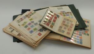 Five albums and stockbooks with loose album pages of Commonwealth, foreign and GB stamps