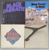 Eighteen albums including Black Sabbath, Led Zeppelin, Deep Purple, Atomic Rooster, Free, Wishbone