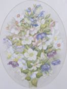 Elizabeth S Bisset watercolour 'Early Spring', signed to lower edge, 45 x 35cm, framed and glazed