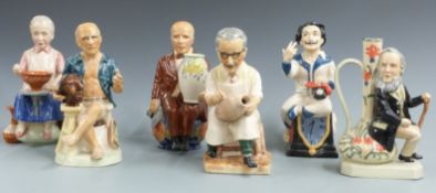 Six Kevin Francis limited edition character jugs, all artists or potters including William