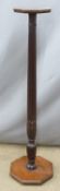 A mahogany jardiniere stand, H131cm